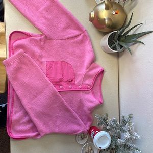 NWT bright pink fleece button up jacket